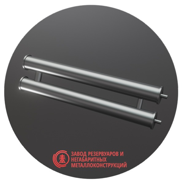 Регистры отопления двухрядные РСП-2x57x2.5-7000 мм